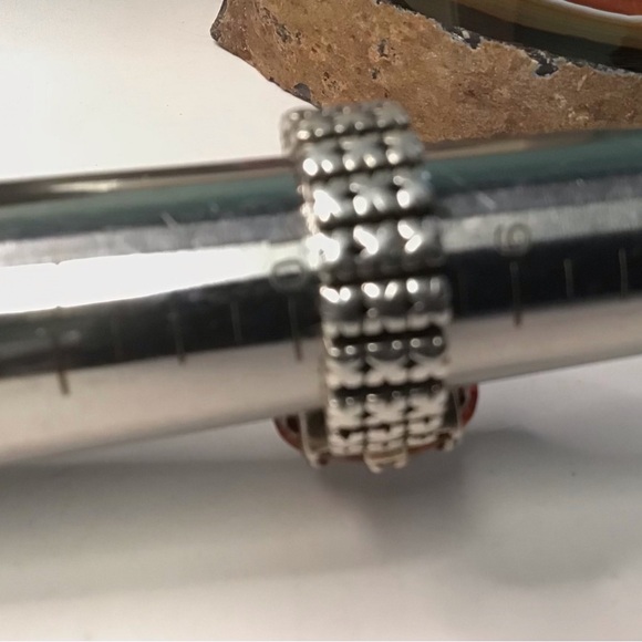 Sterling Silpada Mandarin Garnet Stretch Ring - Picture 6 of 9